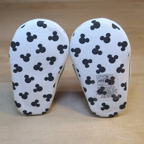 Disney Light Blue White Canvas Infant Shoes - Picture 8 of 10